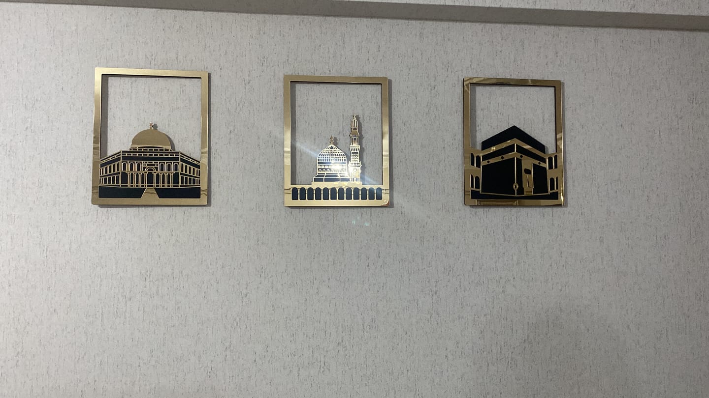 Customer photo review of Mescid-i Aksa, Mescid-i Haram & Mescid-i Nebevi İslami Dekor