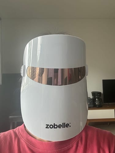 Customer photo review of Zobelle Glow LED Light Therapy Mask