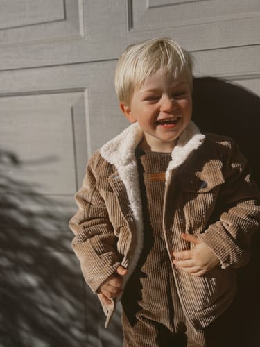 Customer photo review of Organic "Oakley" Overalls - Size 3-6