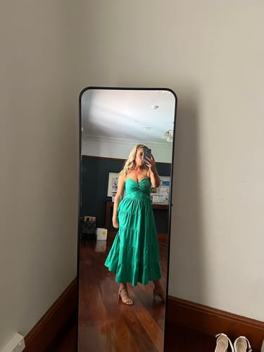 Customer photo review of Dominique Maxi Dress - Green