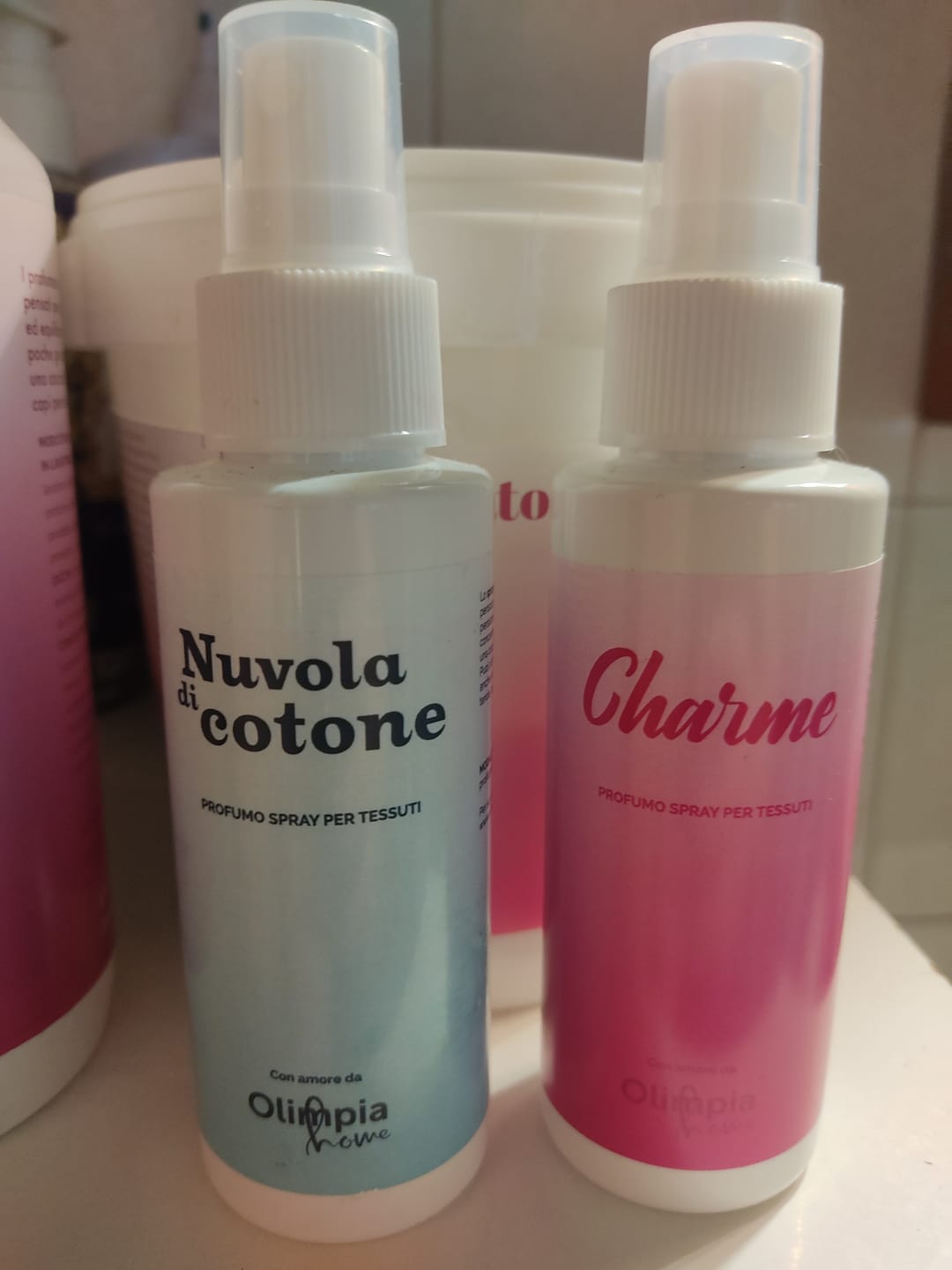 Customer photo review of Profumo spray per tessuti Charme ml.100
