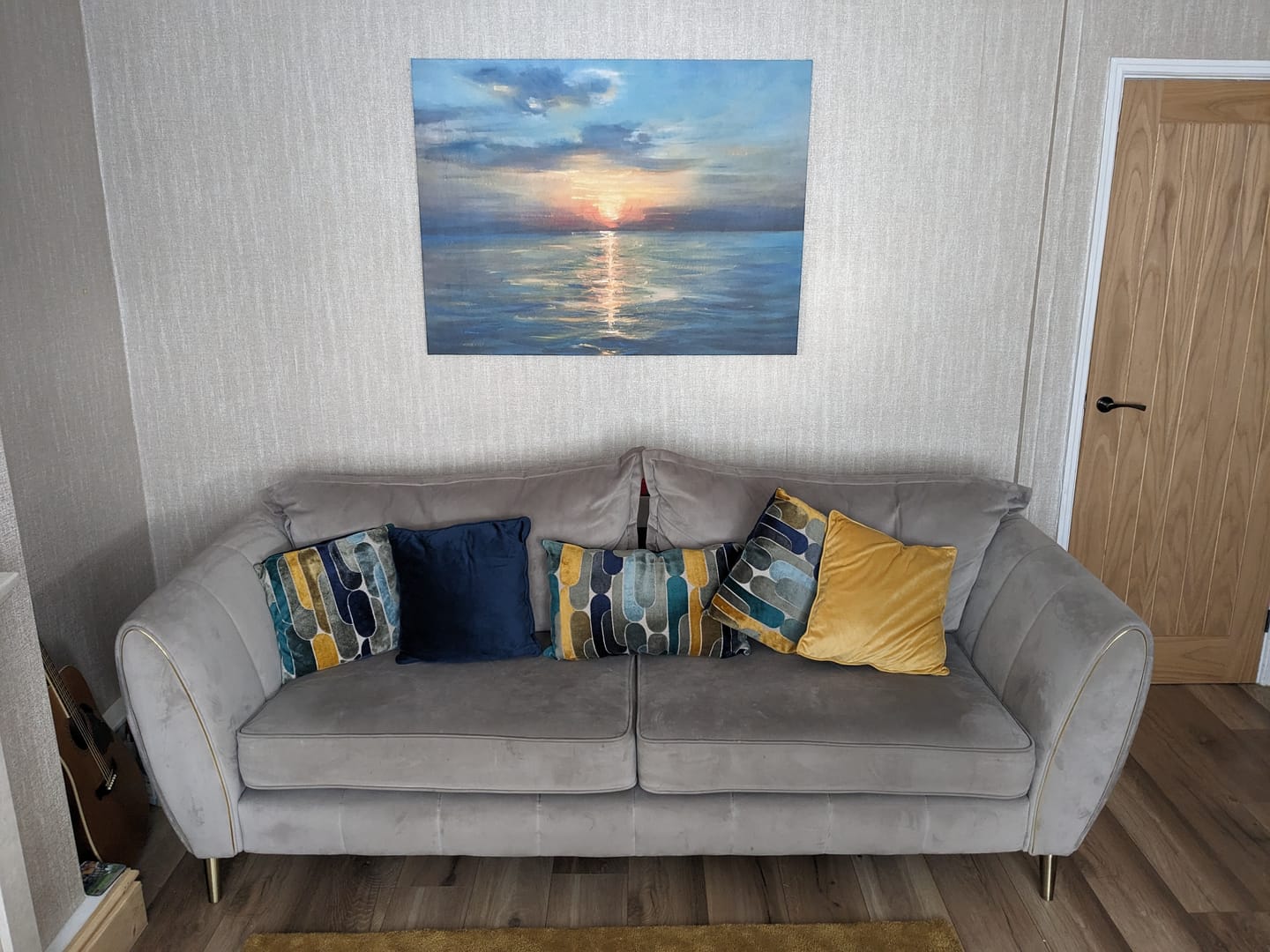 Customer photo review of Sunrise Over The Sea Canvas Print