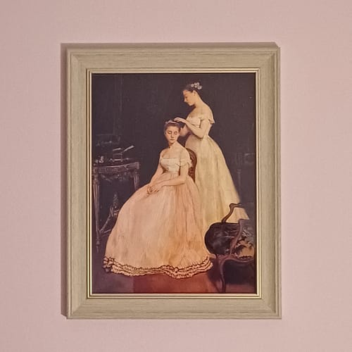 Customer photo review of La Toilette, vintage artwork by Eva Gonzales, A3 (16x12") Poster Print
