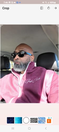 Customer photo review of God`s Child Full Zip Jacket (Maroon)