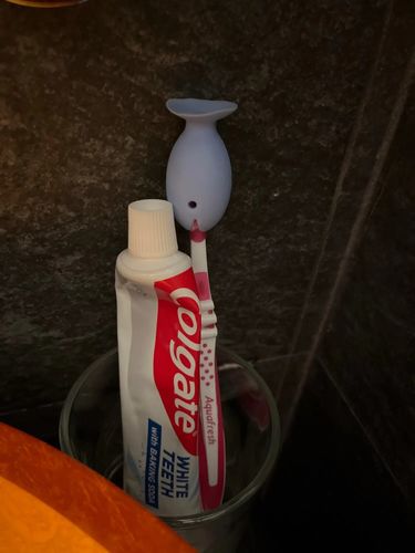 Customer photo review of Globetrek° ToothBrushCap - Sødt Tandbørstebetræk Hætte Stativ