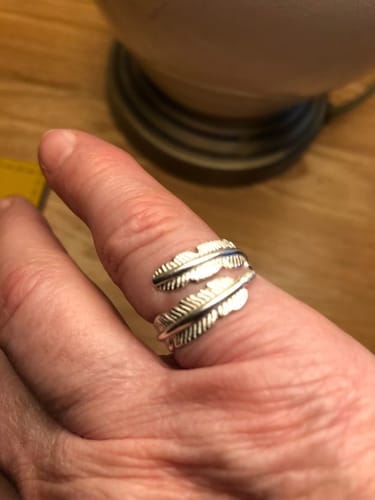 Customer photo review of Feather From An Angel Ring