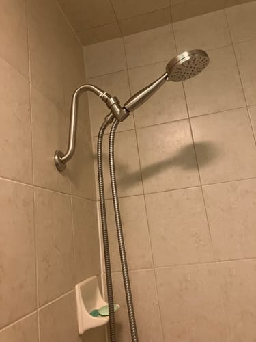 Customer photo review of 3-Spray Handheld Shower Head Set