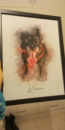 Customer photo review of Πορτραίτο Κατοικίδιου - Νερομπογιά