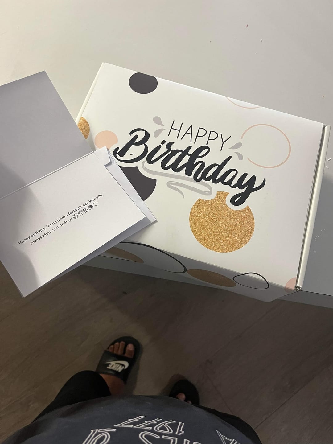 Customer photo review of Happy Birthday Sleeve + Card Bundle