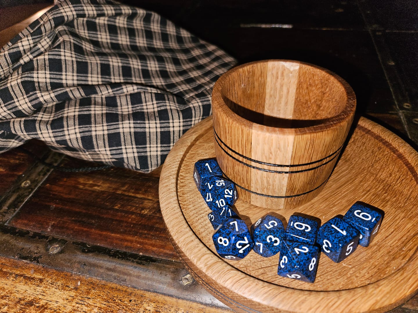 Customer photo review of Enchanted Forest Dew Acrylic Dice Set