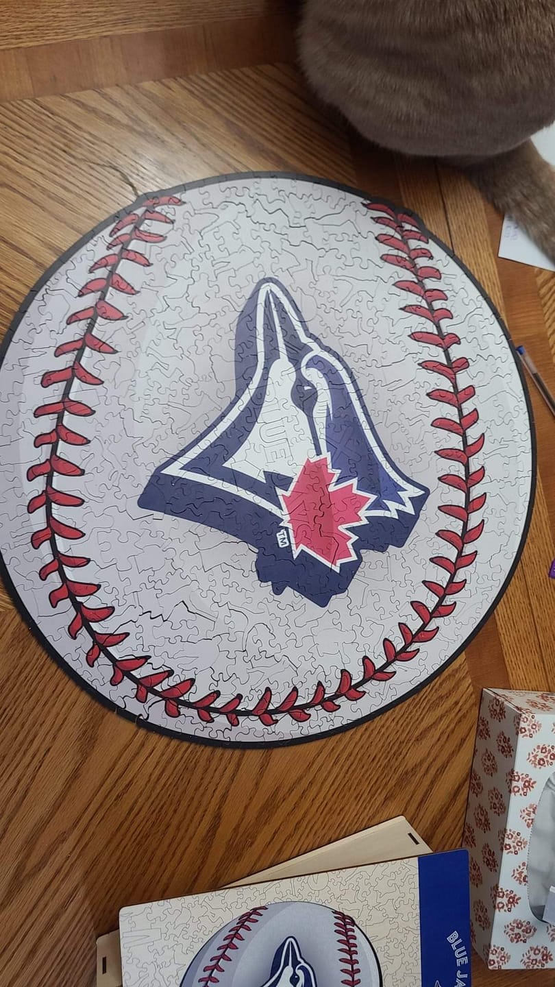 Customer photo review of Toronto Blue Jays™ - Wooden Puzzle