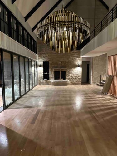Customer photo review of Emil Round Chandelier 24" 32" 42"