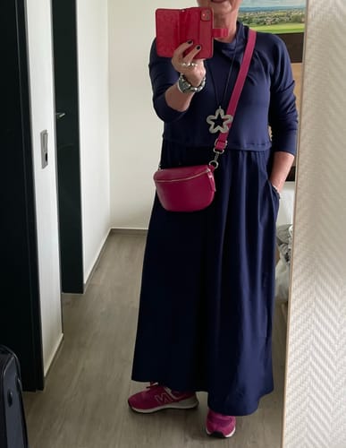 Customer photo review of Maxikleid in Uni-Farbe Freizeitkleid