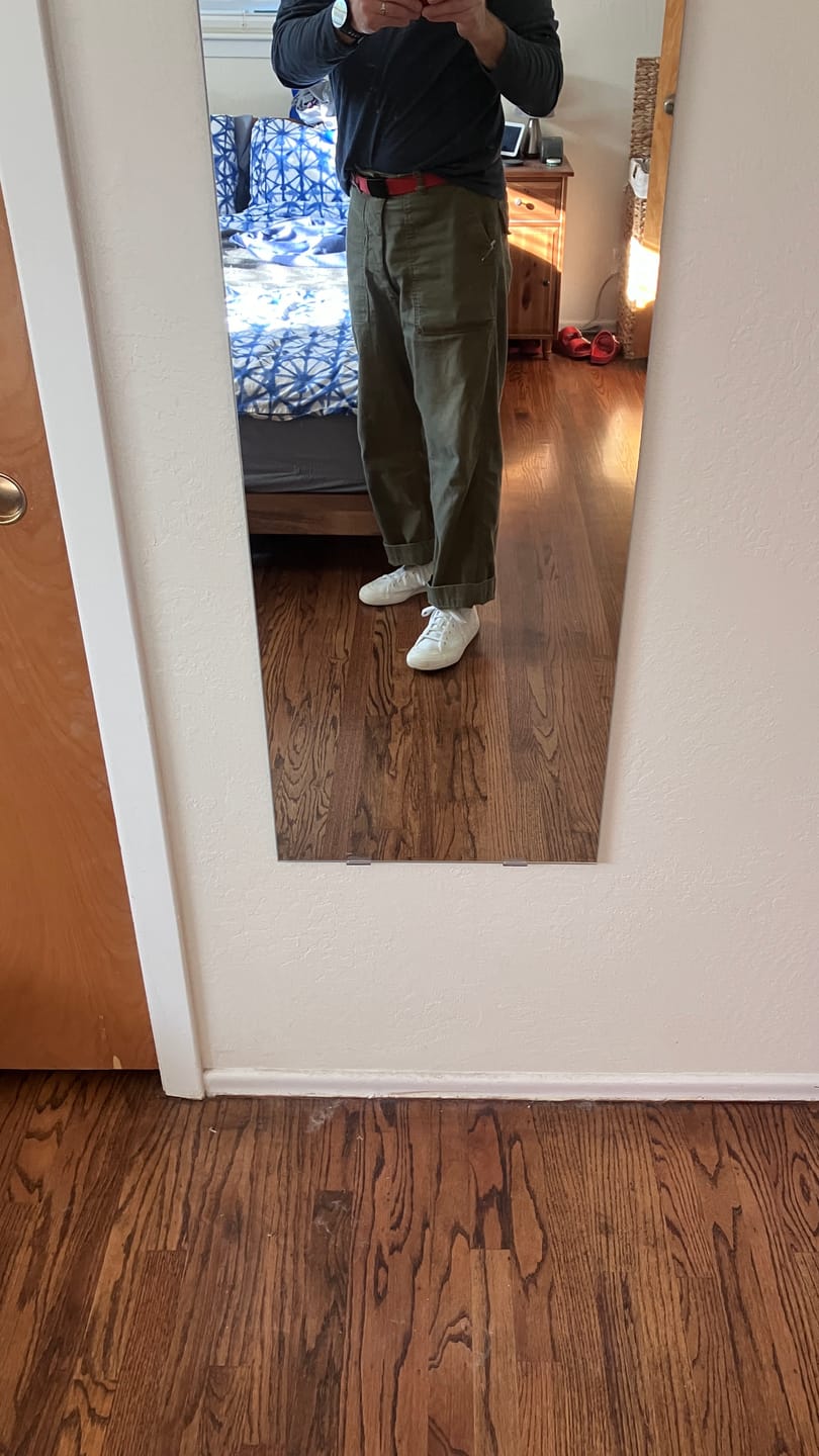 Customer photo review of Vietnam War OG-107 Utility Fatigue Pants