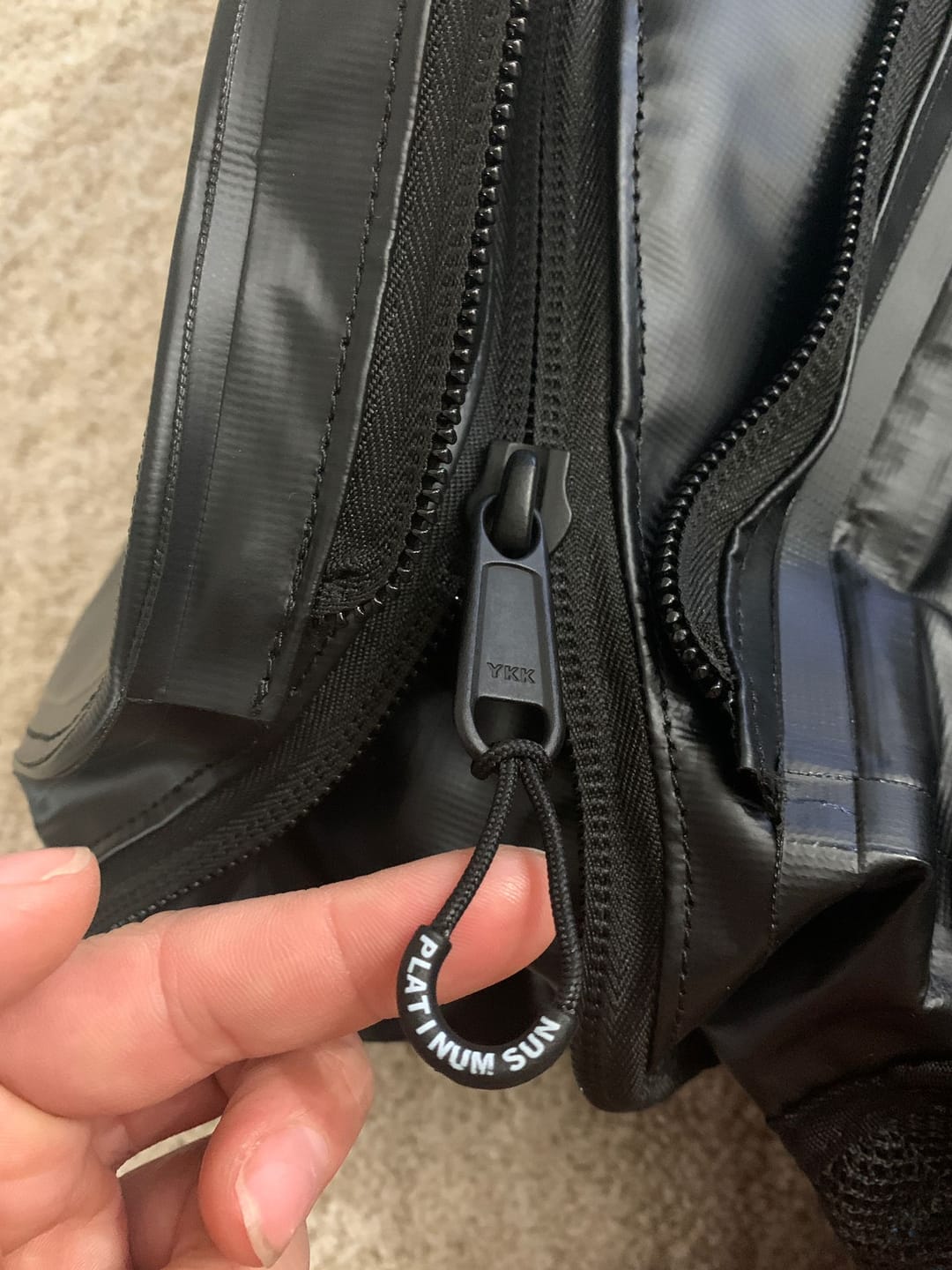 Customer photo review of Waterproof Dry Bag Backpack with extendable bottom compartment