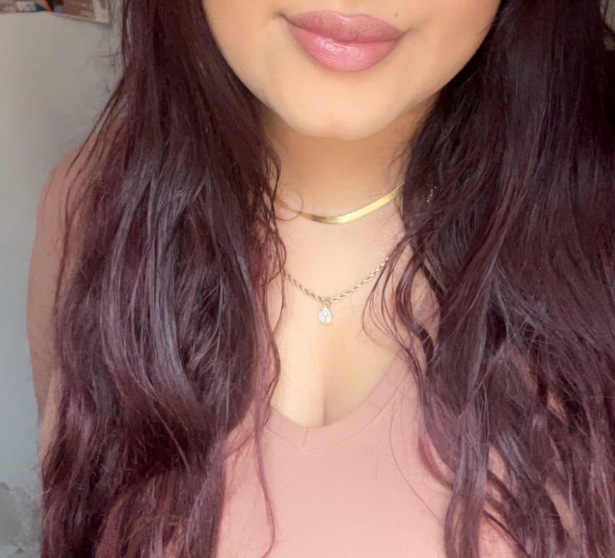 Customer photo review of Snake Skin Kette | 18K vergoldet
