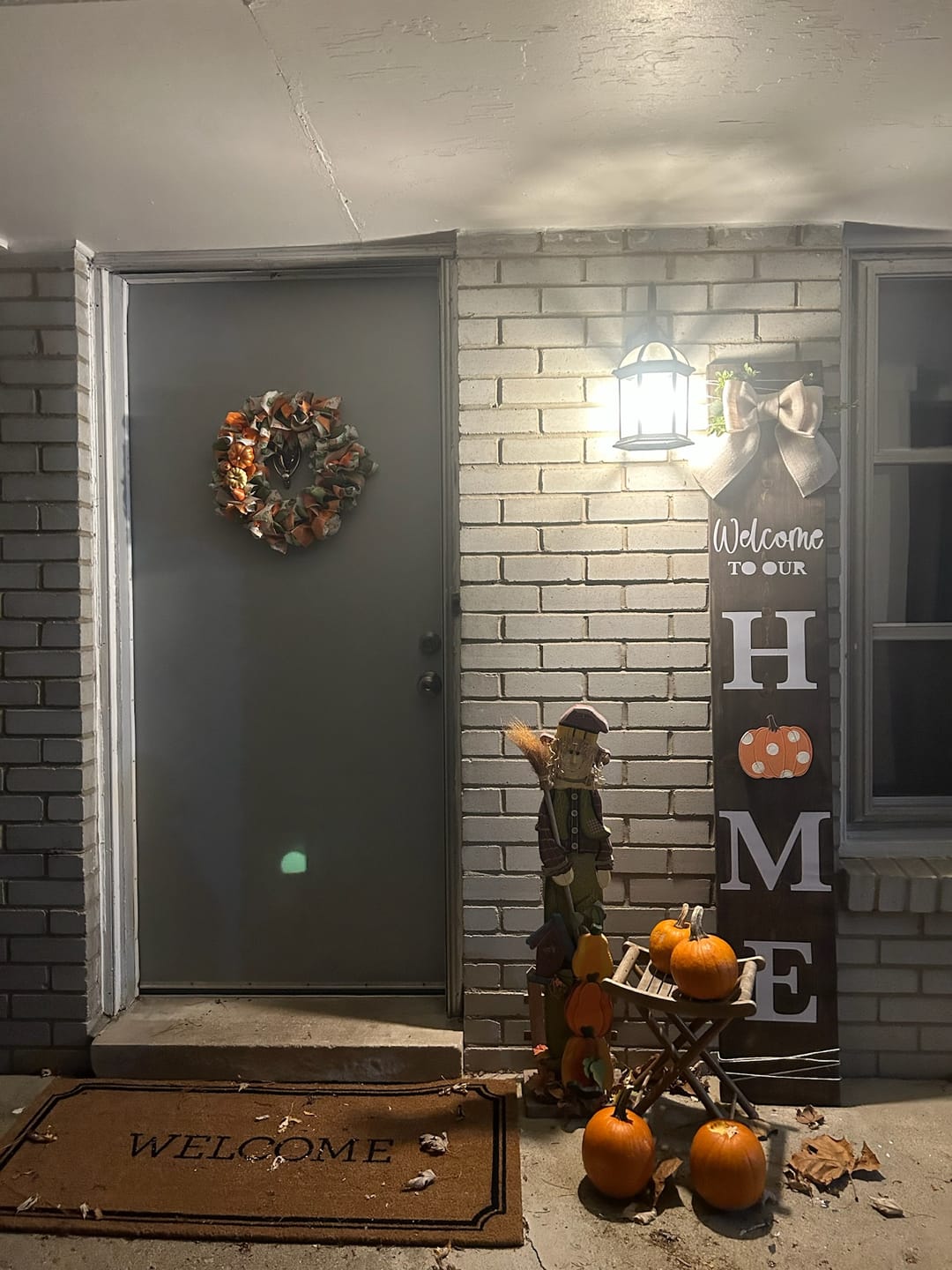 Customer photo review of Unfinished Wood Pumpkin Silhouette - Craft- up to 24" DIY