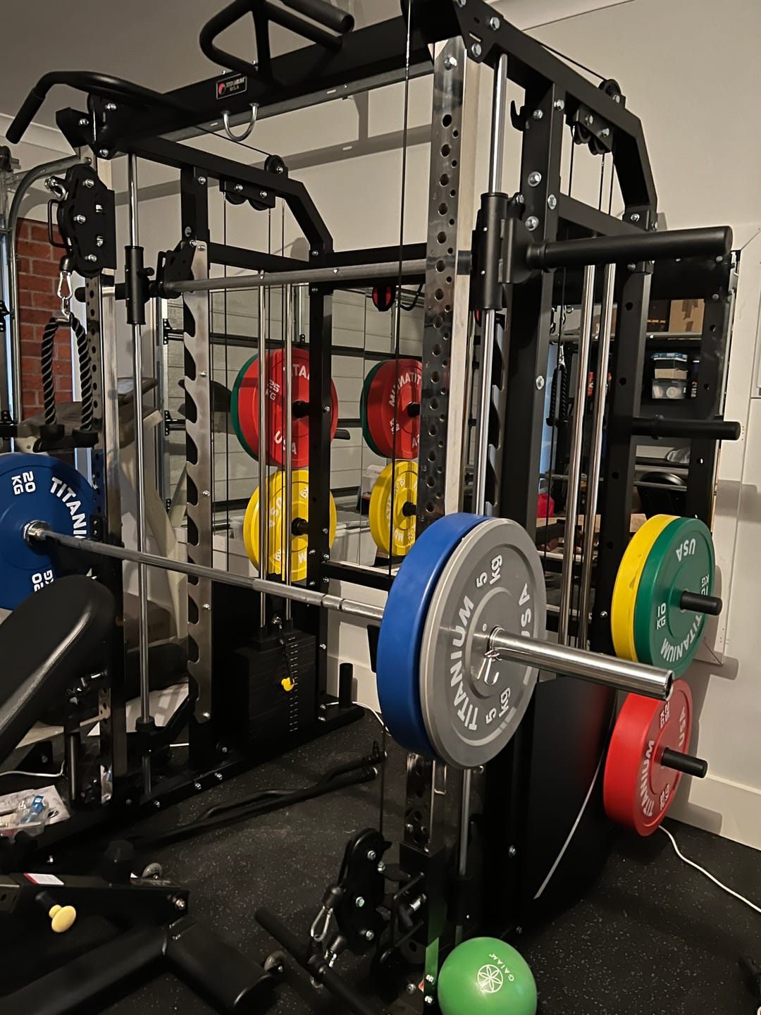 Customer photo review of TITANIUM USA G50 FUNCTIONAL SMITH MACHINE WITH WEIGHT STACKS