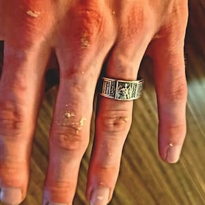 Customer photo review of Saint Archangel Band Ring v3