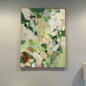 Customer photo review of Abstract Canvas Art #AB095