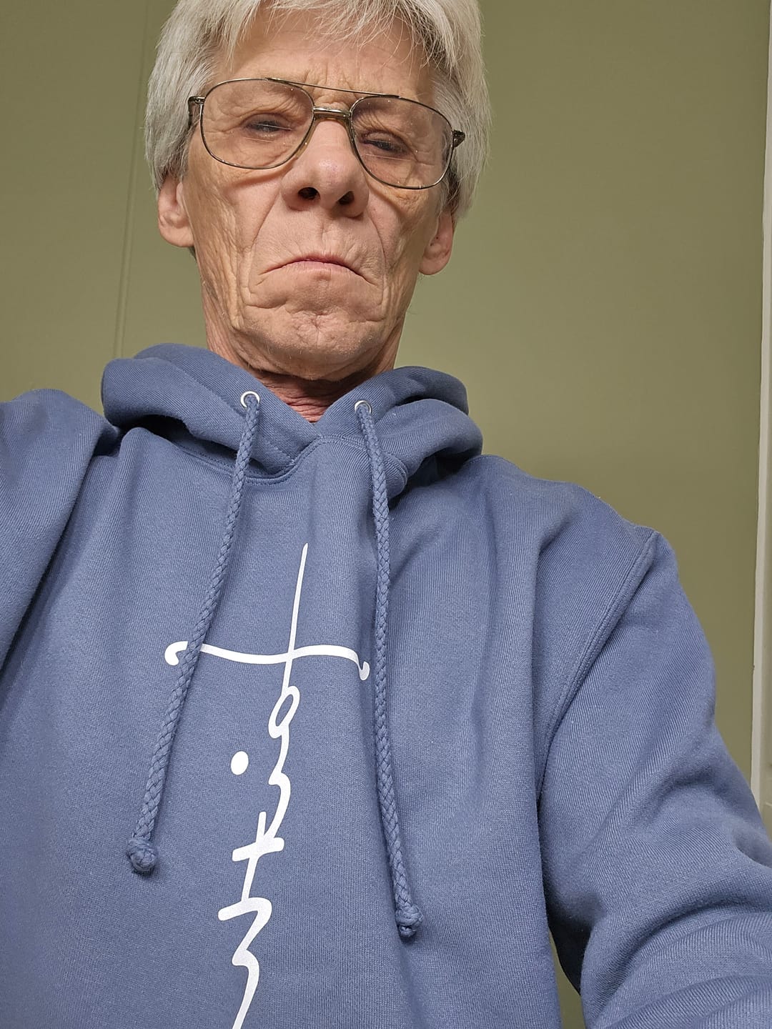 Customer photo review of Faith Cross Hoodie