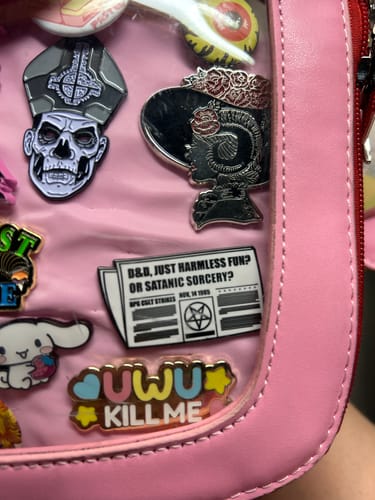 Customer photo review of Pin: Satanic Panic