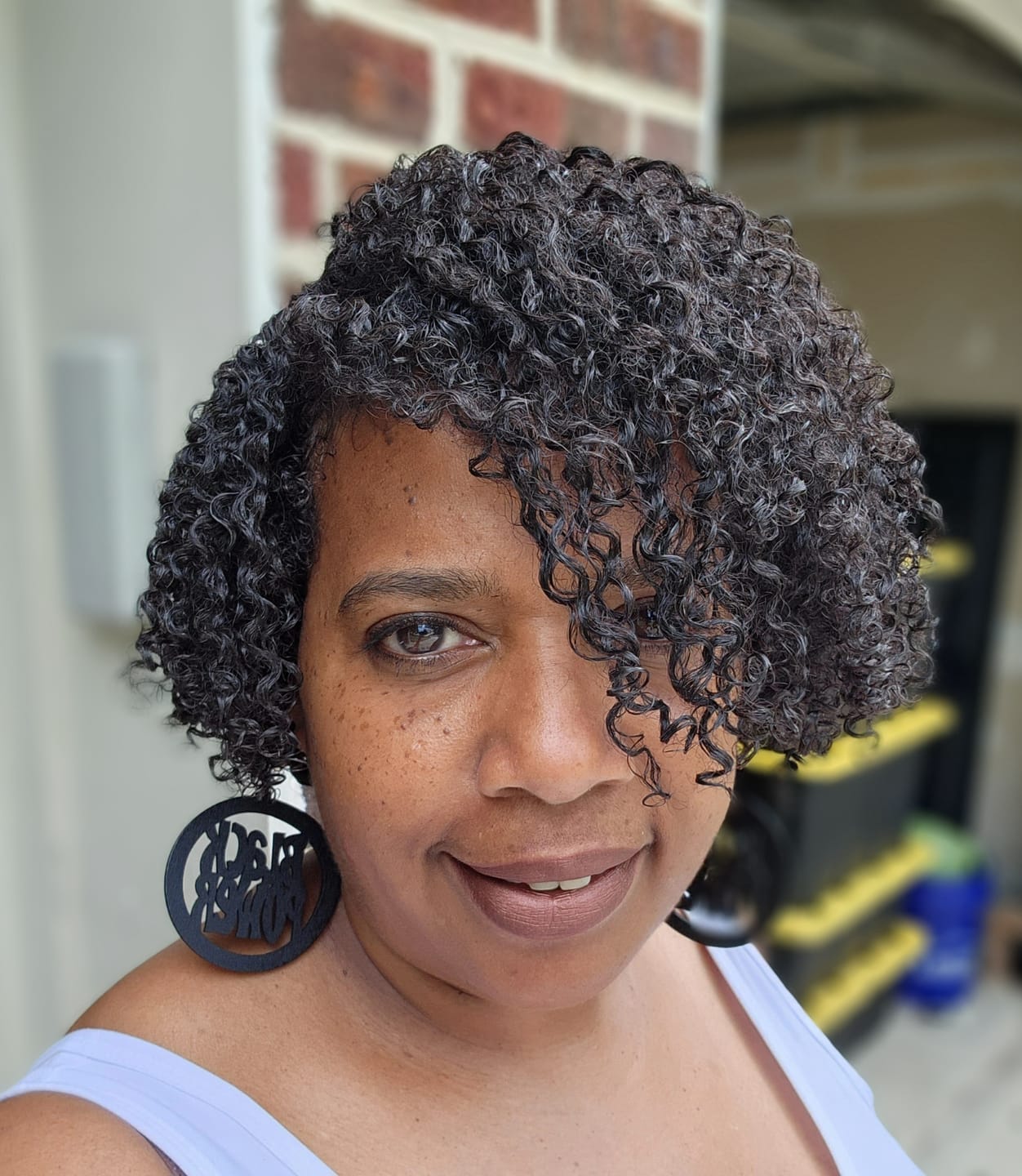 Customer photo review of Wash and Go Quinoa Gel with Ultra Hold for Curly Hair