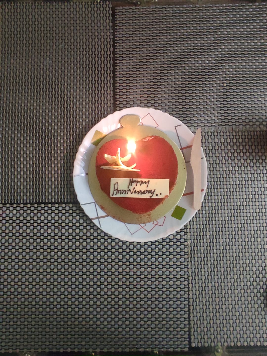 Customer photo review of Heart Shaped Red Velvet Cake