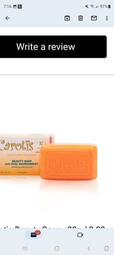 Customer photo review of Carotis Beauty Soap 80g / 2.82 fl oz