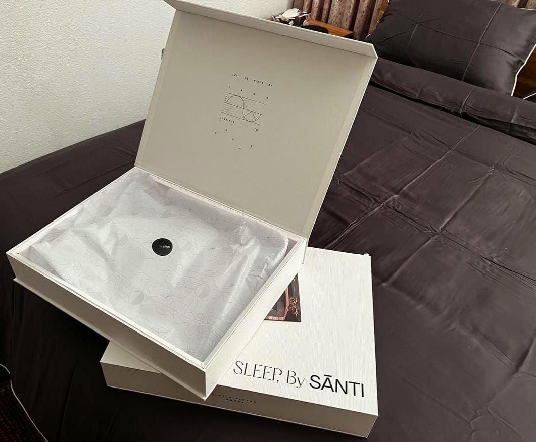Customer photo review of BRISA Over-Sized Eucalyptus Cooling Bedding Set