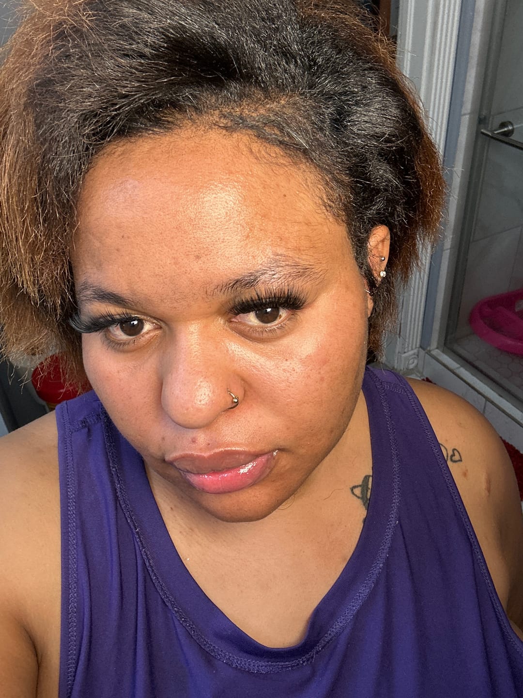 Customer photo review of Belle Nubian Dark Spot Remover Serum