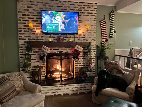 Customer photo review of Rustic Mantels
