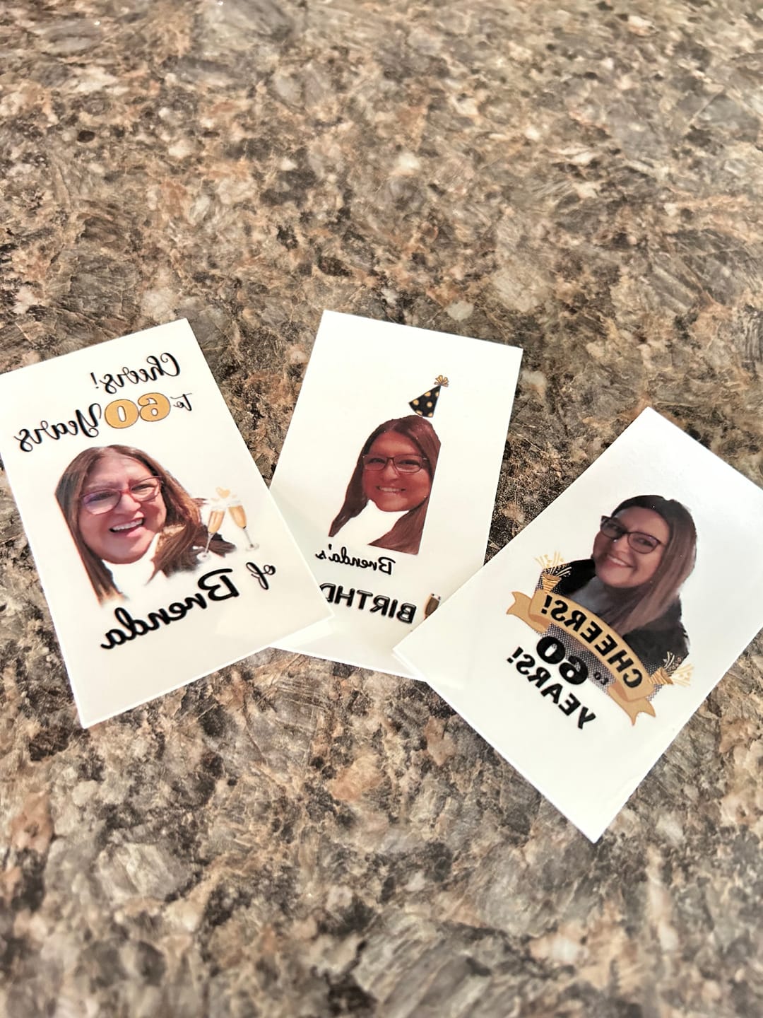 Customer photo review of Cheers to Years! - Temporary Tattoo