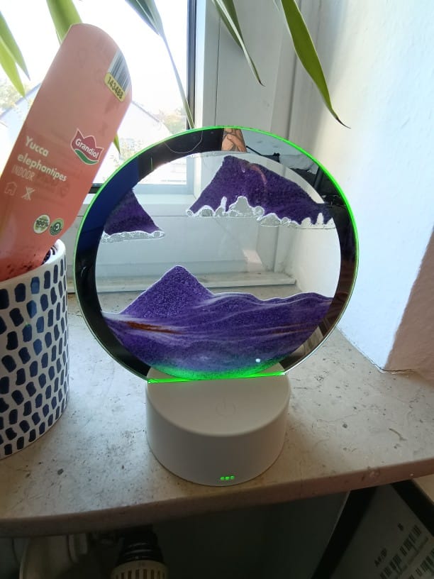 Customer photo review of LITLAMP™ - 3D Moving Sand Table Lamp
