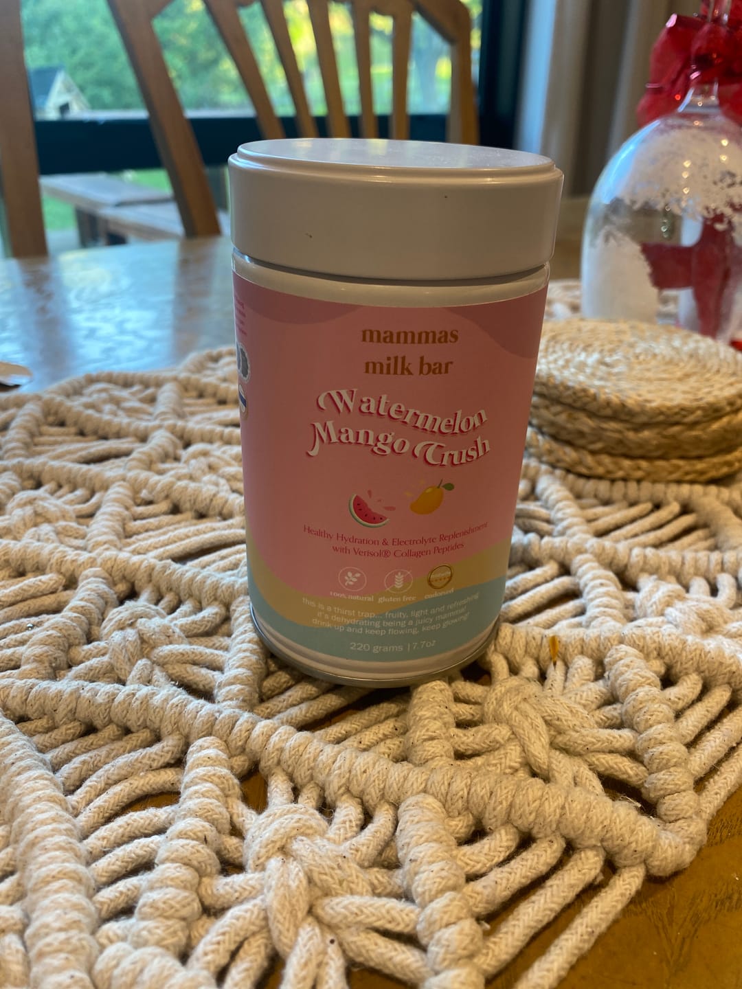 Customer photo review of Watermelon Mango Crush Hydration Electrolyte Drink with Verisol® Collagen