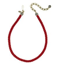 Customer photo review of Heidi Daus® "Elegant Essentials" Pin Enhancer Cord Necklace