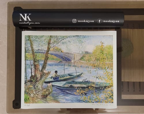 Customer photo review of Vincent Van Gogh - Fishing In Spring (1887) - (Horizontal)
