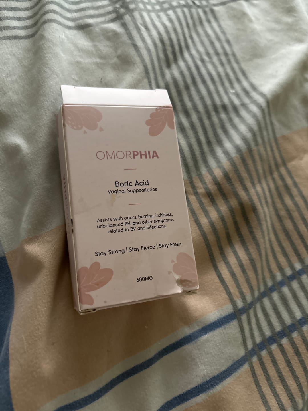 Customer photo review of Boric Acid Suppositories