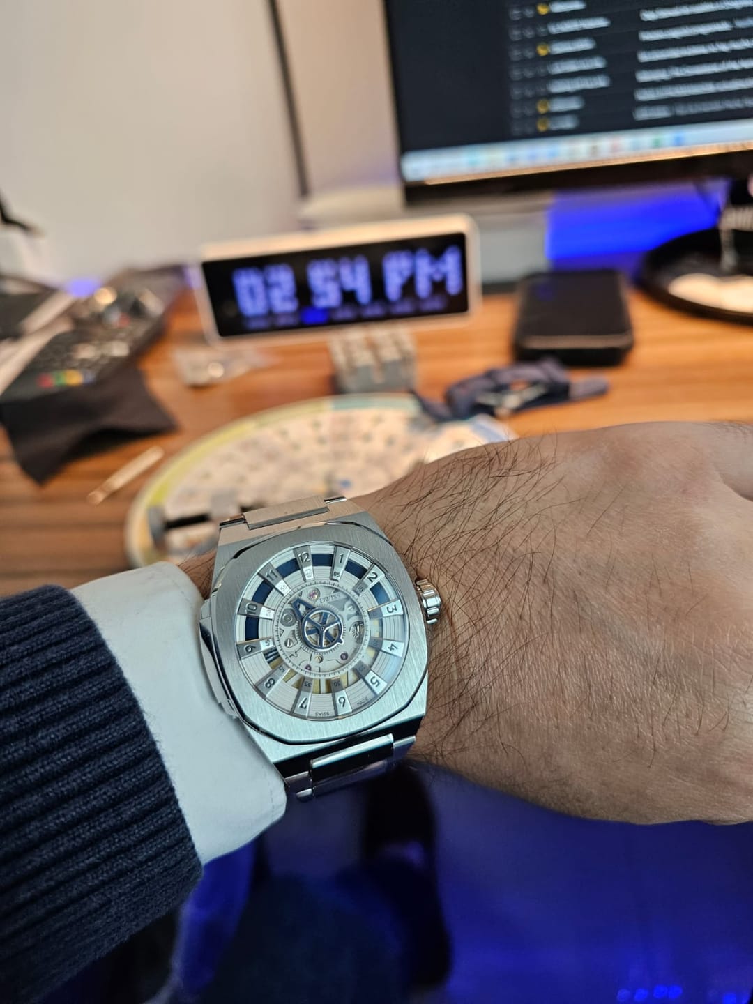 Customer photo review of M3S-blue-rubber