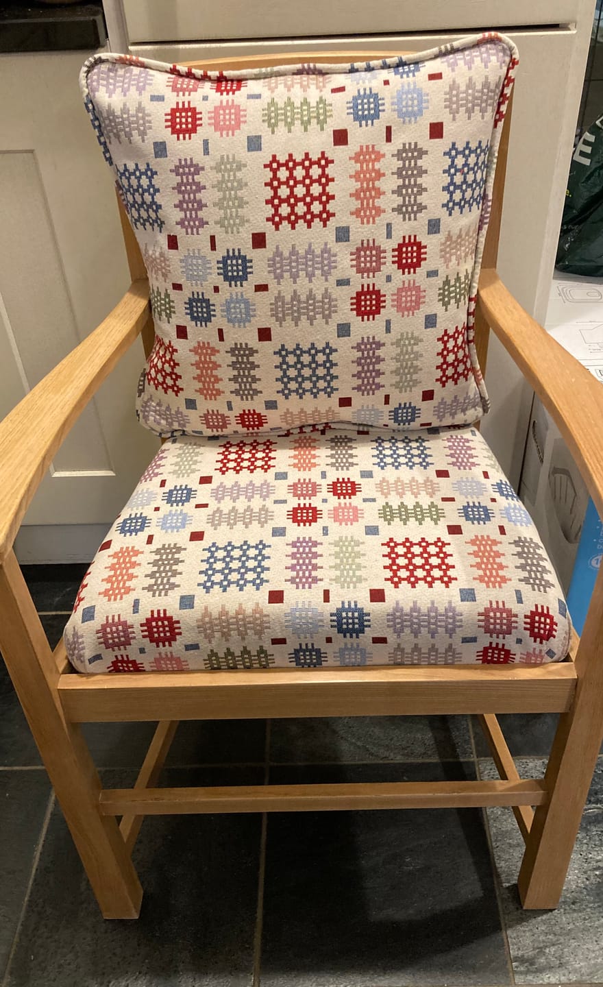 Customer photo review of Welsh Blanket Tapestry Fabric