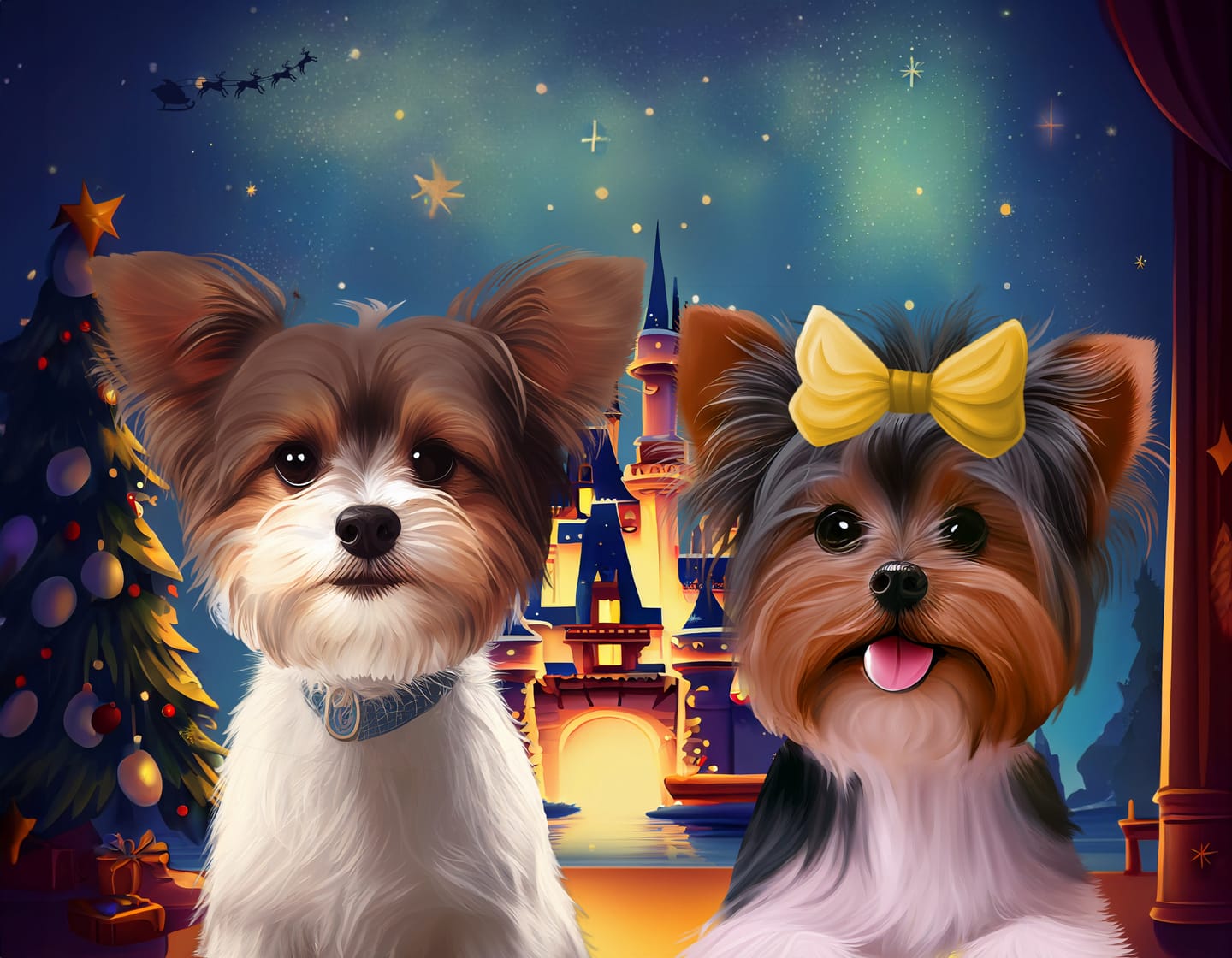 Customer photo review of Custom Pet Portrait - 2 Pet