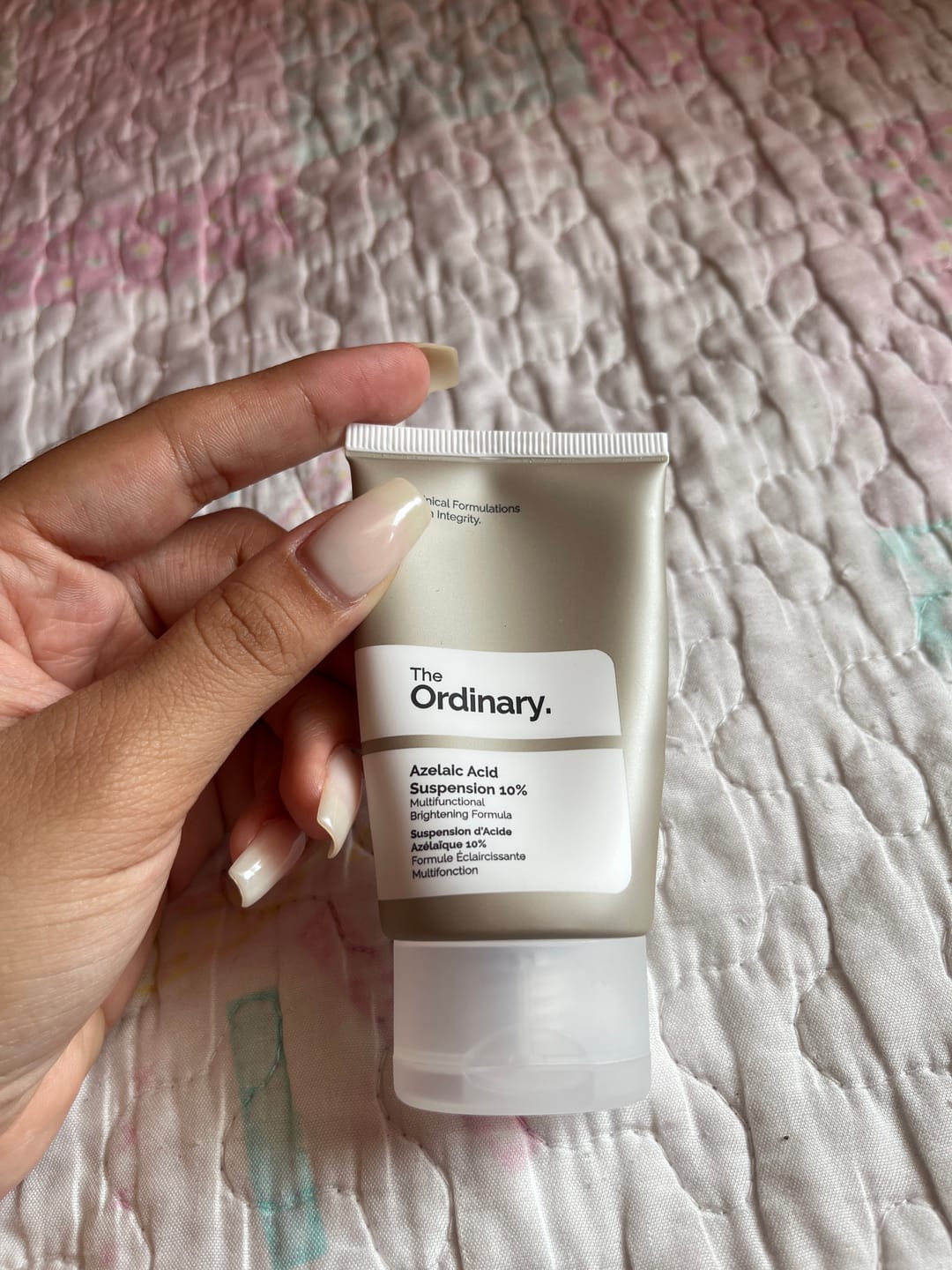 Customer photo review of Azelaic Acid 10% Suspension Brightening Cream