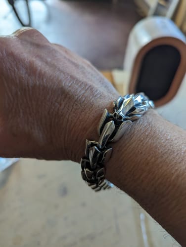 Customer photo review of The Midgard Serpent - Sterling Silver