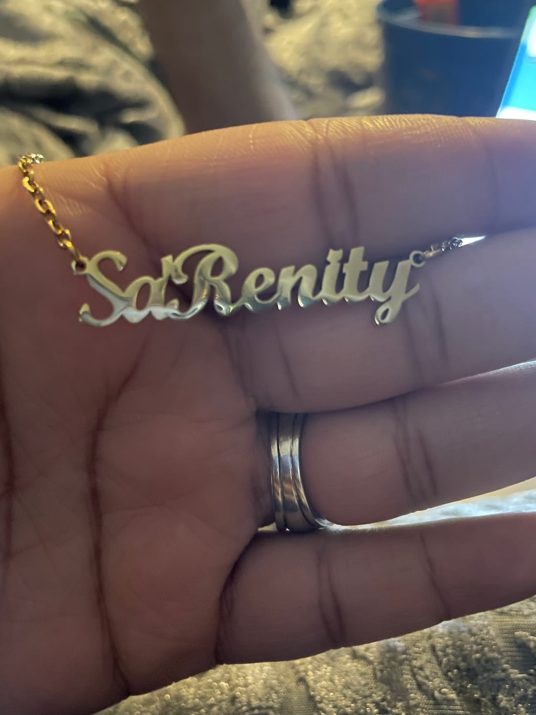 Customer photo review of Personalized Original Name Necklace