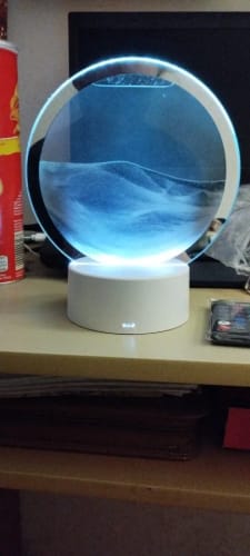 Customer photo review of LITLAMP™ - 3D Moving Sand Table Lamp