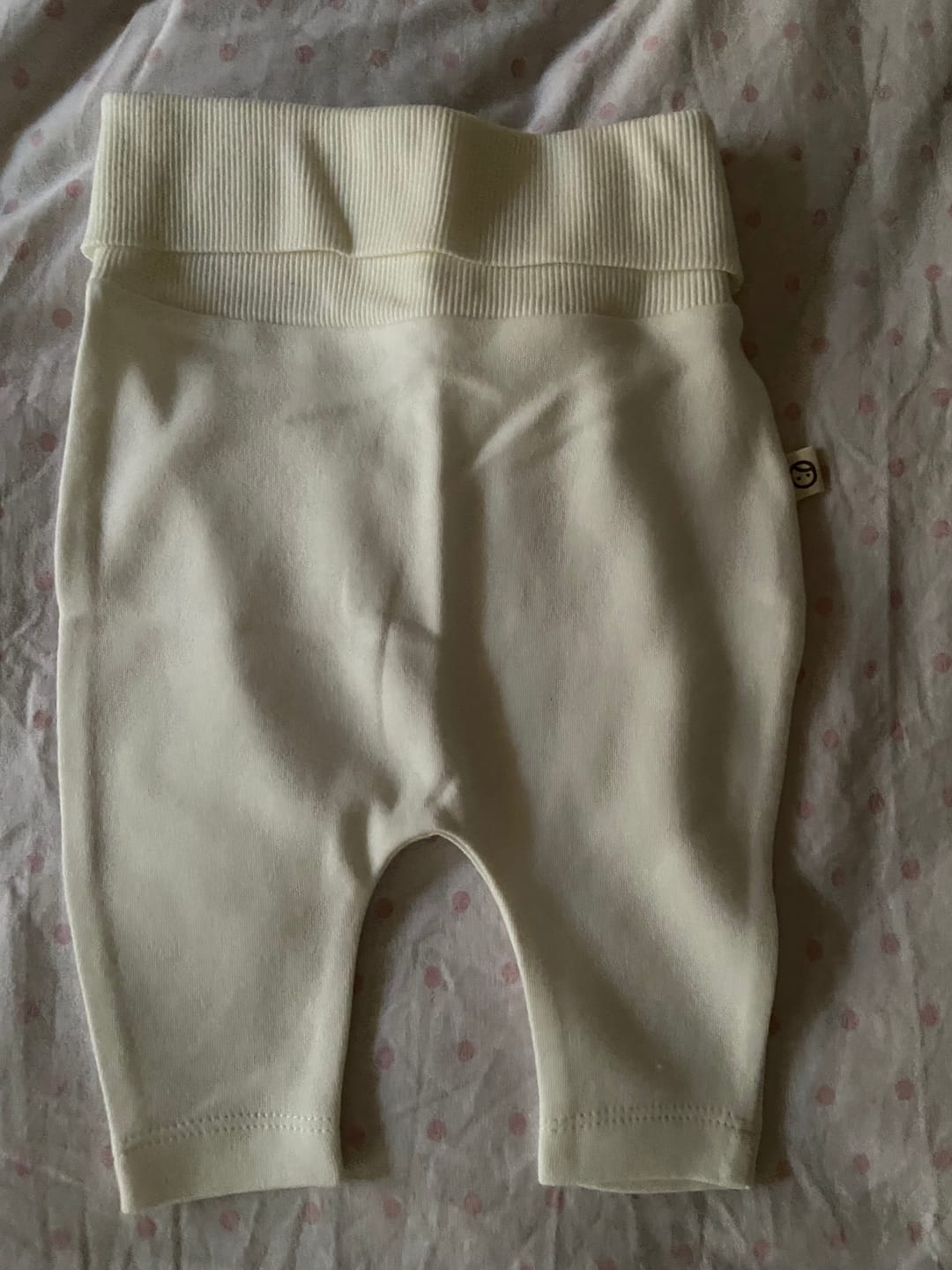 Customer photo review of Yüksek Bel Pantolon Bebek Cosmos Beyaz Organik Pamuk
