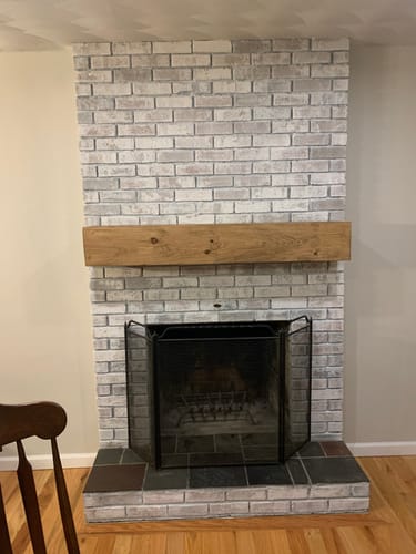 Customer photo review of Rustic Mantels