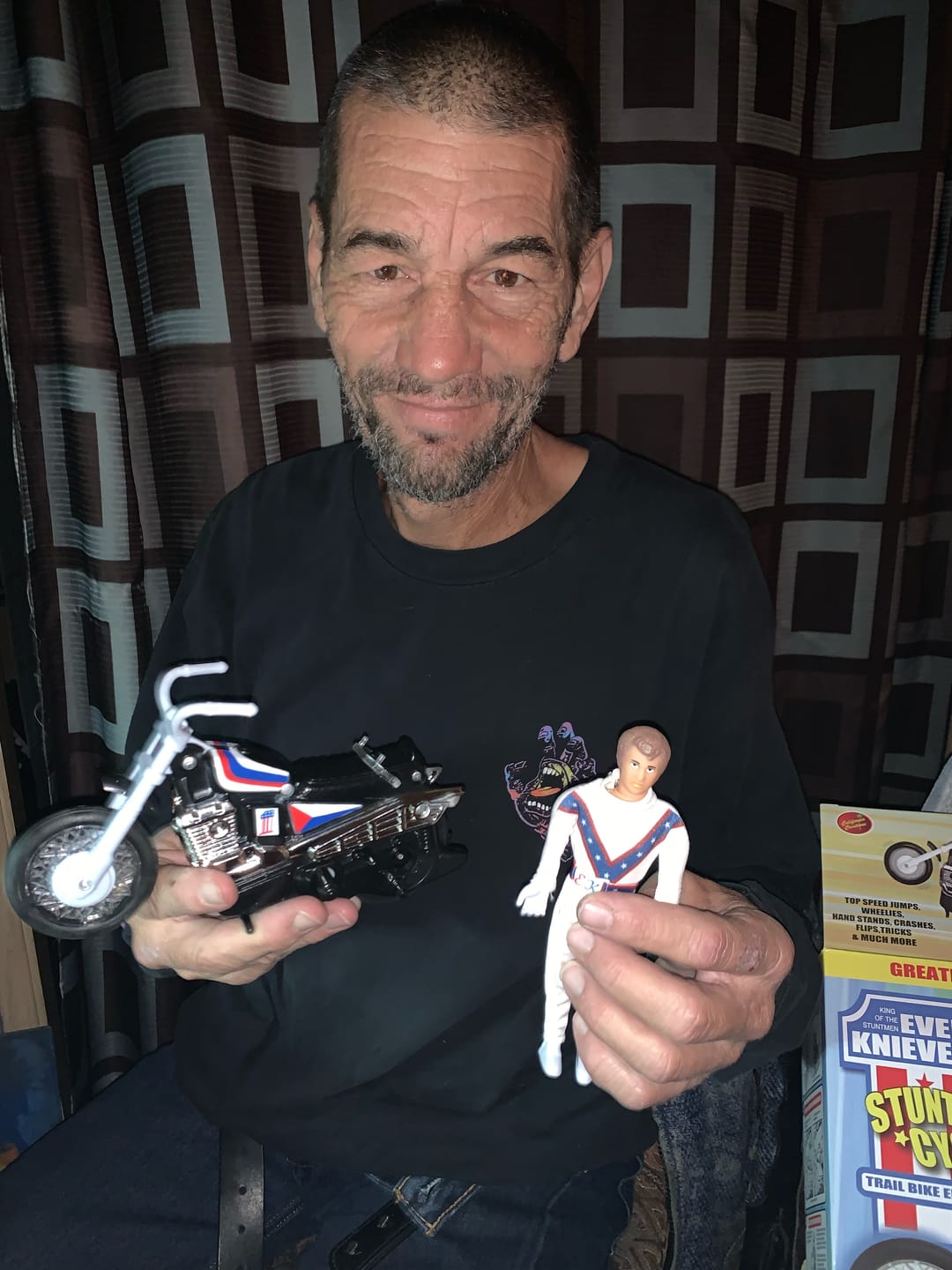 Customer photo review of Evel Knievel Stunt Cycle - Trailbike Edition / Black