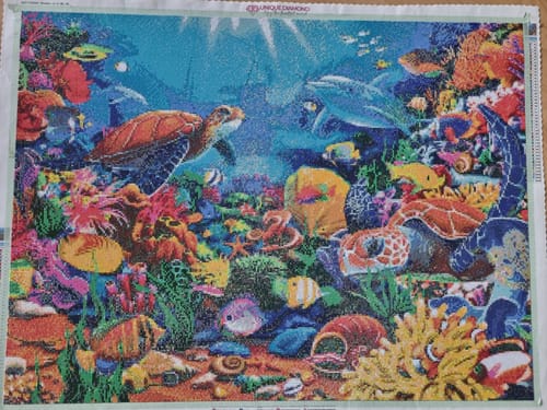 Customer photo review of 5D Diamond Painting AB Steine Unterwasserwelt Meerestiere