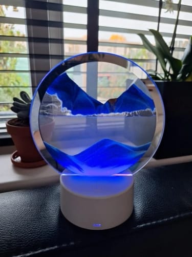Customer photo review of LITLAMP™ - 3D Moving Sand Table Lamp